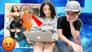 My Boyfriends REACTS to My Music Video With My EXBOYFRIEND!