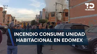 Incendio en Unidad Habitacional Tepozanes en Los Reyes Acaquilpan deja una mujer muerta
