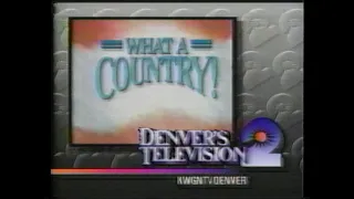 KWGN (Denver, CO) Partial Ad Break and News (rerun) Opening (Early Fri. 10/3/1986)