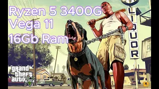 Ryzen 5 3400G - GTA V // 8gb Ram Single channel