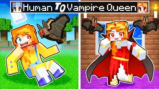 From Human to VAMPIRE QUEEN in Minecraft!