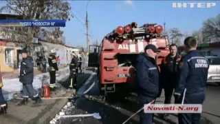 В Николаеве бензовоз протаранил зоомагазин из-за отказа тормозов