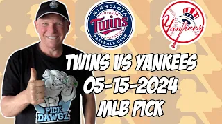 Minnesota Twins vs New York Yankees 5/15/24 MLB Pick & Prediction | MLB Betting Tips