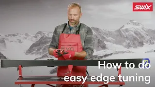 How to do easy edge tuning on alpine skis