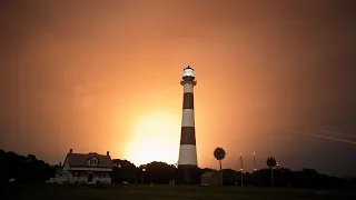 SpaceX Falcon Heavy Hughes Jupiter 3 Landing From the CCSFS Lighthouse July 28th, 2023