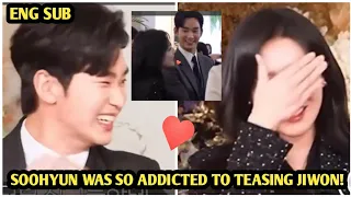 KIM SOO HYUN WAS SO ADDICTED TO TEASING KIM JI WON IN THIS BEHIND THE SCENES VIDEO!!