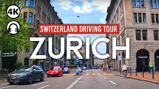 Zurich, Switzerland 🇨🇭 4K Sunday Driving Tour