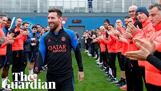 'Touched by the welcome': Messi given guard of honour on PSG return