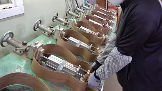 How To Make Mass-Produced Acoustic Guitar. Amazing Guitar Manufacturing Factory