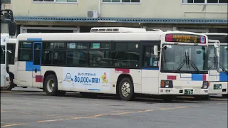 【バス走行音】[V8エルガ]　しずてつジャストライン　KL-LV280N1　いすゞエルガ　静岡200か・155　80丸子線　新静岡～丸子営業所（全区間）