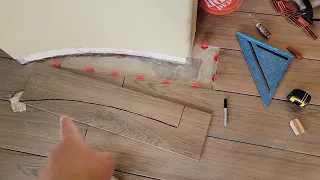 Genius Hack To Cut Curves In Tile By Rounded Walls | Smart Tips & Tricks To Make Curved Tile Cuts