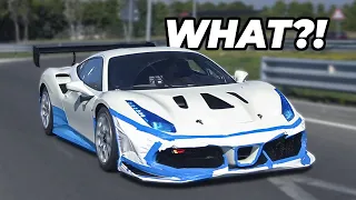 Driving a $370k Ferrari RACECAR on public roads.