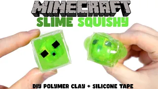 How to DIY Minecraft Slime Cube Squishy Silicone Nano Tape Tutorial