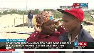 Miscommunication blamed for food parcel protests