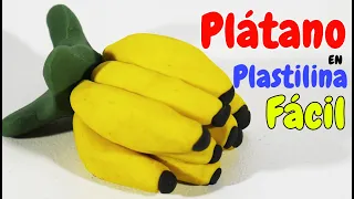 Cómo hacer un plátano - banano de plastilina fácil paso a paso play doh