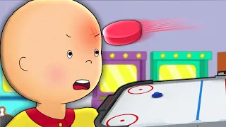 Caillou Plays Air Hockey | Caillou Cartoon