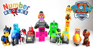 Numberblocks on Paw Patrol Mini Toy Vehicles - Fun Video to Learn Numbers and Colors!