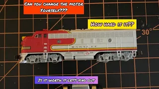 How To Replace Your N scale Locomotive motor