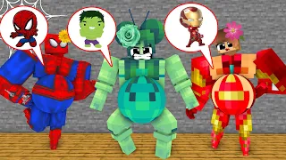 Cute Superheroes - Zombie, Creeper, Skeleton - Animation