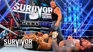 WWE Survivor Series 21 November 2021 Highlights And Results - Brock Lesnar Attacks Roman Reigns ?