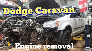 Dodge caravan 3.6L engine removal