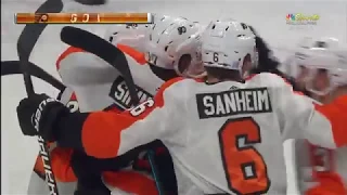 Jordan Weal Goal - Philadelphia Flyers vs San Jose Sharks (11/3/18)