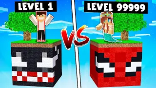 WYSPA VENOM vs WYSPA SPIDER-MAN W MINECRAFT?! LUMI & GPLAY