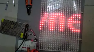 DIY flexible transparent ws2812b programmable LED display 2