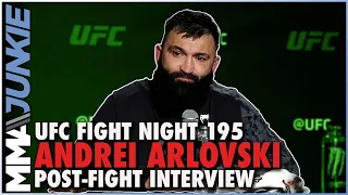 'Benjamin Button' Andrei Arlovski reacts to HW record 21st win | #UFCVegas40 post-fight