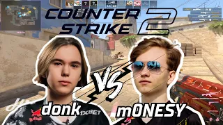 Intense Showdown 2 | donk vs m0NESY for the Second Time in CS2 Ranked | Jan 3, 2024