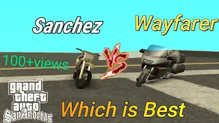 Sanchez vs Wayfarer | GTA SAN ANDREAS | WHICH IS BEST