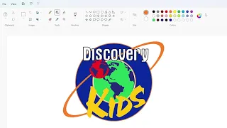 How to draw the Discovery Kids logo using MS Paint | How to draw on our computer