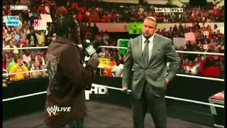 R-Truth and Triple H- WWE Raw 25/7/11