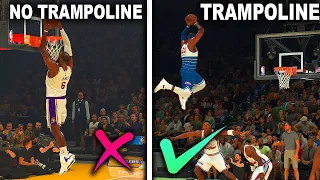 I Put a GIANT TRAMPOLINE In THE NBA..