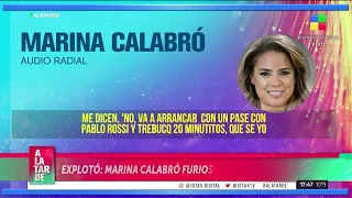 🗣️ Marina Calabró: "El otro día Majul me dejó de garpe".