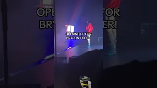 PERFORMING FOR BRYSON TILLER 😳 #viralshorts #rap #brysontiller #aboogiewitdahoodie