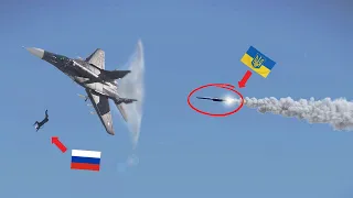 RUSSIAN MiG-29s tried to speed up to escape Ukrainian missiles but failed. | ARMA