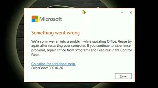Microsoft Something Went Wrong