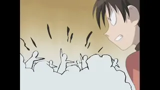 Azumanga Daioh Episode 2 but everytime Osaka appears in the screen, it gets faster