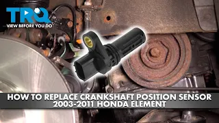 How to Replace Crankshaft Position Sensor 2003-2011 Honda Element