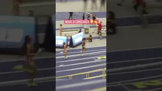 Ziyah Holman made up a 4-second deficit to help her team get first place 😳👏 | #Shorts