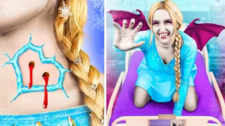 Princesa Elsa Acordou do Coma e se Tornou Vampira