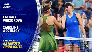 Tatiana Prozorova vs. Caroline Wozniacki Extended Highlights | 2023 US Open Round 1