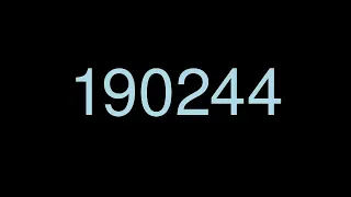 Computer counts up to 1 million (190001-200000)