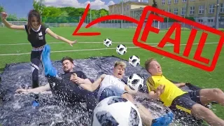 SLIP N’ SLIDE FOOTBALL CHALLENGE!