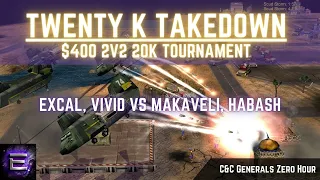 🔴 LIVE | ExCaL ViViD vs Makaveli, Habash | $400 TwentyKTakedown Tournament | 2v2 20k | C&C Zero Hour