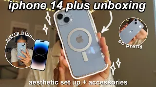 IPHONE 14 PLUS UNBOXING + ACCESSORIES HAUL