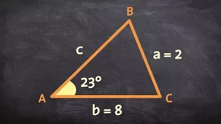 How to know when ambiguous case is no triangle