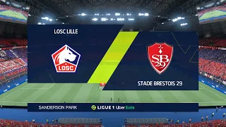 Lille vs Stade Brestois 29 (23/10/2021) Ligue 1 FIFA 22