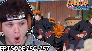 PAIN INVADES KONOHA! Naruto Shippuden REACTION: Episode 156, 157
